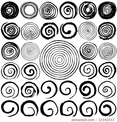 漩渦圈手寫的插圖居酒屋日本標誌 32342031