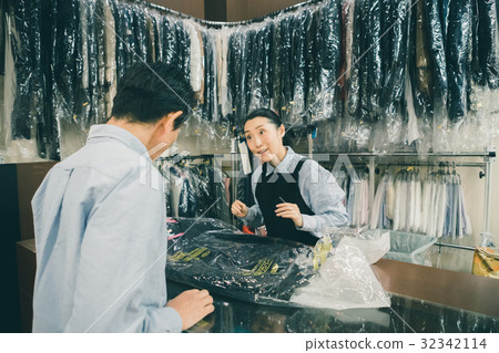 cleaning, salesperson, shop assistant 32342114