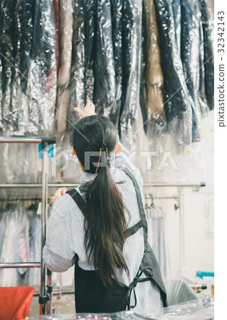 cleaning, salesperson, shop assistant 32342143
