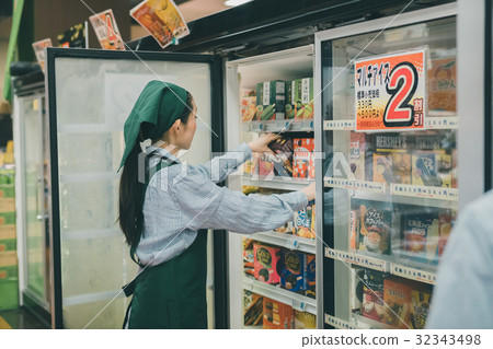 super, supermarket, ice cream 32343498