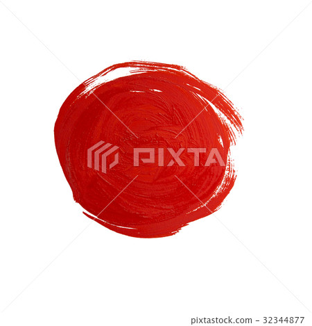 Red brush stroke 32344877