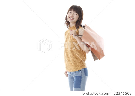 Women in shopping image 32345503