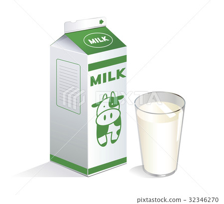 Milk English Notation Green Pack B Blue White Stock