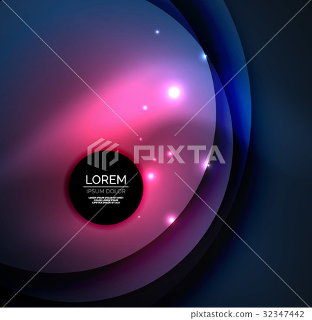 Overlapping circles on glowing abstract background Overlapping circles on glowing abstract background 32347442