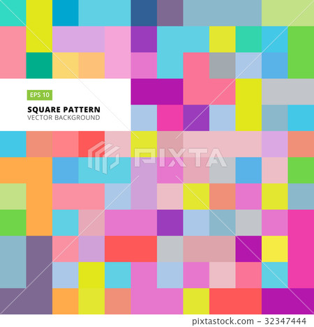 Abstract square pattern colorful background Abstract square pattern colorful background 32347444