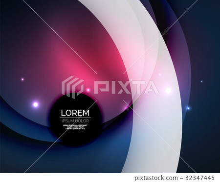 Overlapping circles on glowing abstract background Overlapping circles on glowing abstract background 32347445