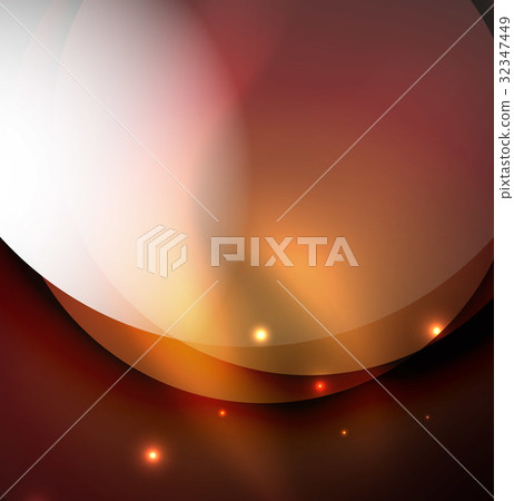 Overlapping circles on glowing abstract background Overlapping circles on glowing abstract background 32347449