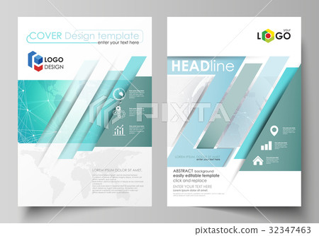 The vector illustration of the editable layout of 32347463