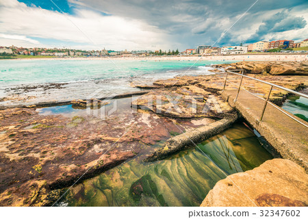 Bondi Beach view before storm 32347602
