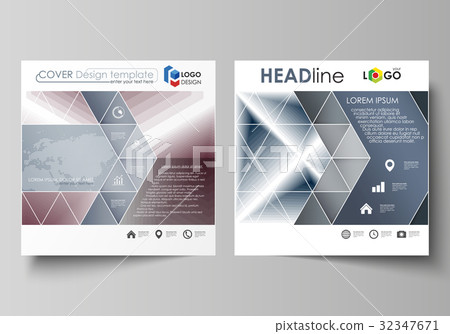 Business templates for square design brochure Business templates for square design brochure 32347671