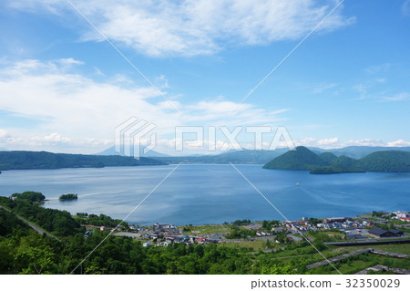 Toyako Onsen Landscape material 32350029