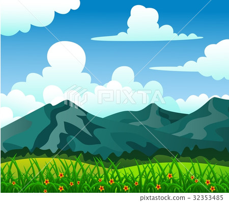 Nature Landscape With Mountain Nature Landscape With Mountain 32353485