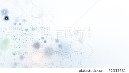 Abstract technology particle. Virtual molecule Abstract technology particle. Virtual molecule 32353881