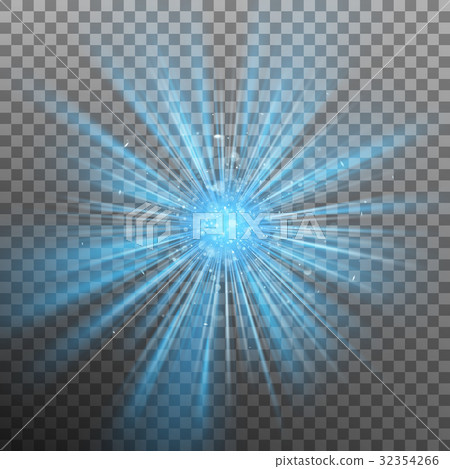 Blue burst color forces light. EPS 10 vector - Stock Illustration ...