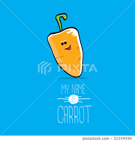 vector funny cartoon orange carrot character vector funny cartoon orange carrot character 32354594