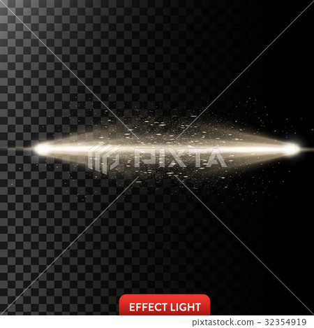Vector illustration of a two golden light rays Vector illustration of a two golden light rays 32354919