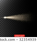 Vector illustration of a golden light ray with 32354939