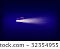 Vector abstract purple banner with spotlight 32354955
