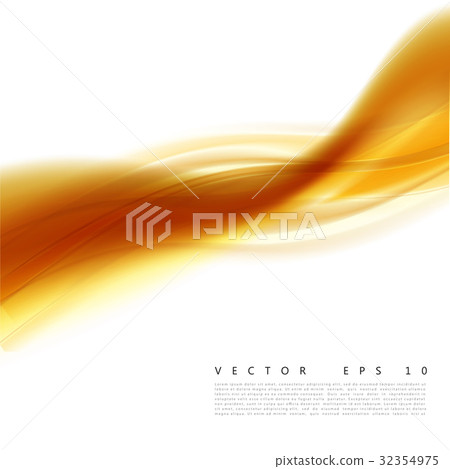 Vector illustration of an abstract orange wavy 32354975
