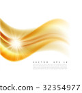 Vector illustration of an abstract orange wavy 32354977