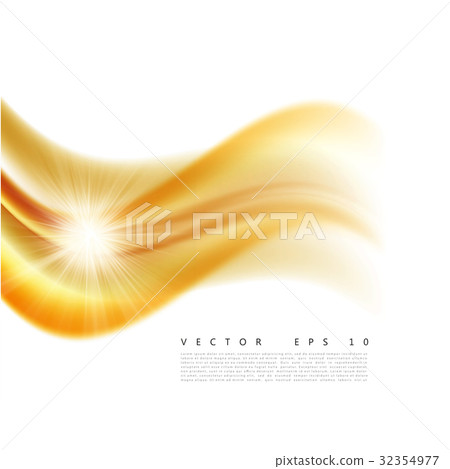 Vector illustration of an abstract orange wavy 32354977