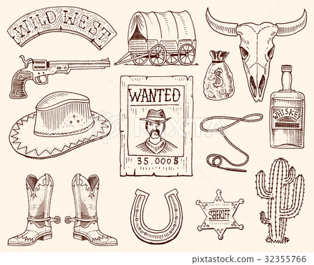 Wild west, rodeo show, cowboy or indians with Wild west, rodeo show, cowboy or indians with 32355766