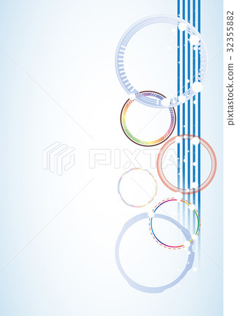 戒指（背景材料）_藍色基地_五顏六色的序列 32355882