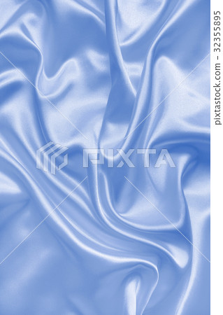 Smooth elegant blue silk or satin as background Smooth elegant blue silk or satin as background 32355895