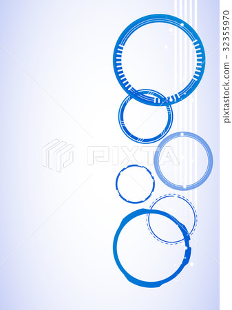 Sequence of rings (background material) _ blue 32355970