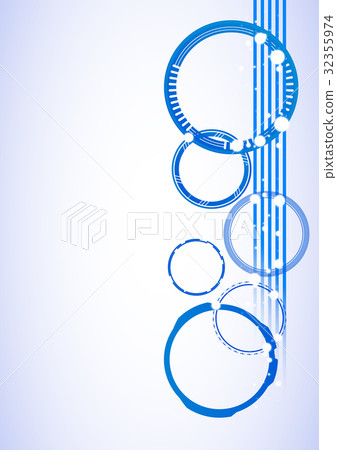 Sequence of rings (background material) _ blue 32355974