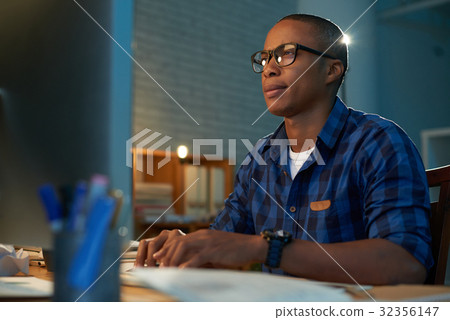 Handsome Designer Focused on Work Handsome Designer Focused on Work 32356147