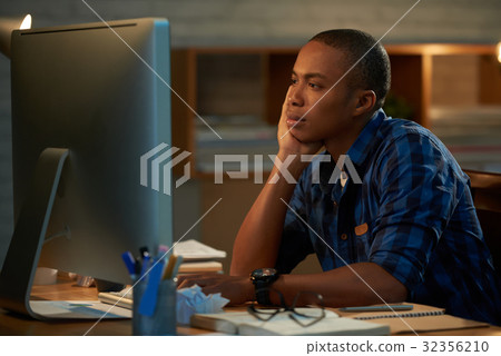 Tired Manager at Work 32356210