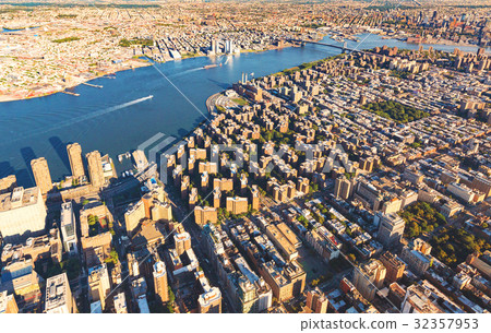 Lower East Side of Manhattan with Brooklyn in the 32357953