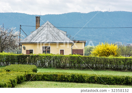 Old rail station in the natural landscape 32358132