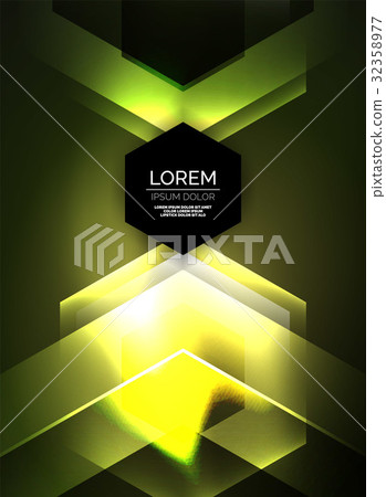 Digital technology glowing arrows 32358977