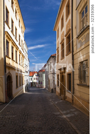 Empty street in Olomouc city, Czech Republic 32359366