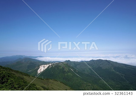Mountains of Niseko to see from the top of Annupuri 32361143