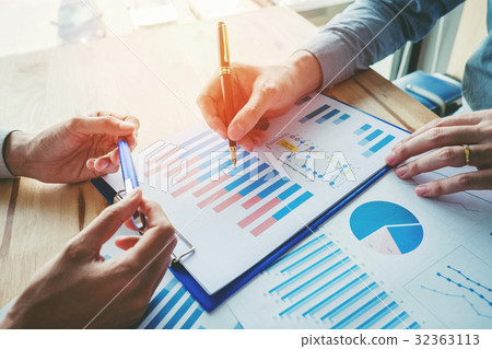 Business team colleagues meeting Planning Business team colleagues meeting Planning 32363113