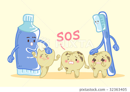 cartoon tooth decay problem 32363405