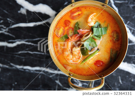 Shimp tom yum soup , Thai food 32364331