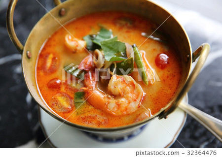 Shimp tom yum soup , Thai food 32364476