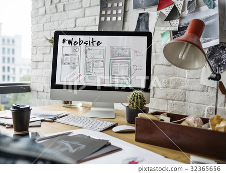 Webpage Content Design Website Icon Webpage Content Design Website Icon 32365656