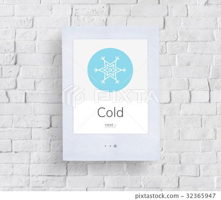 Snow Flake Frost Winter Season Weather Forecast Graphic Snow Flake Frost Winter Season Weather Forecast Graphic 32365947