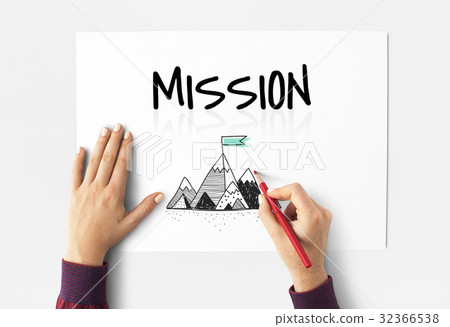 Illustration of mission goals tartget motivation 32366538