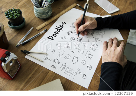 Doodles Art Creative Design Icon Vector Graphic Illustration Doodles Art Creative Design Icon Vector Graphic Illustration 32367139