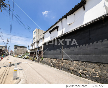 Nagoya-shi Nishi-ku Dogonji Temple neighborhood quadruple old old houseway building 32367778