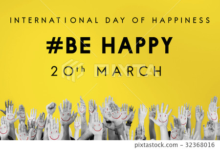 Happy International Day Of Happiness Concept 32368016