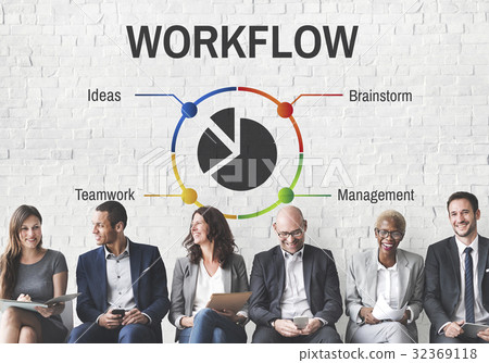 Project Management Progress Workflow Concept Project Management Progress Workflow Concept 32369118