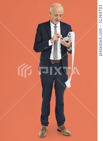 Businessman Calculating Financial Transaction Payment 32369782