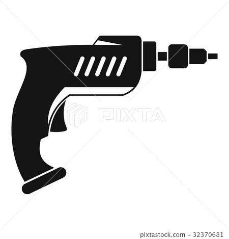Drill icon simple Drill icon simple 32370681